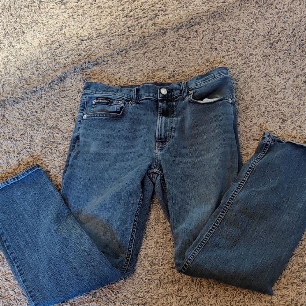 Calvin Klein Blue Straight Jeans Versatile Everyday Wear